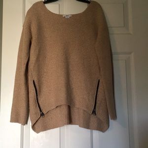 Bar III tan knit sweater